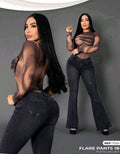 Flare Jeans Levanta Cola Humo Escultor