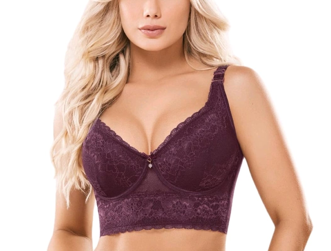 Brasier Encaje Premium Burgundy