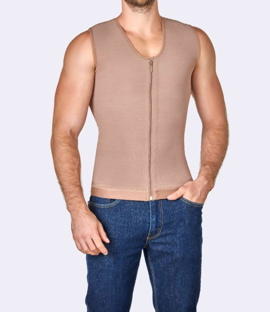 Faja Masculina de Compresión con Cierre Frontal